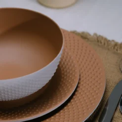Servies Melamine Nano plate blush - set van 12
