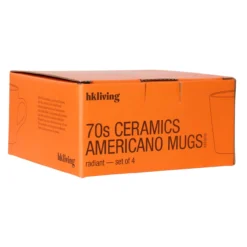 Servies 70's ceramics americano mugs radiant - set van 4
