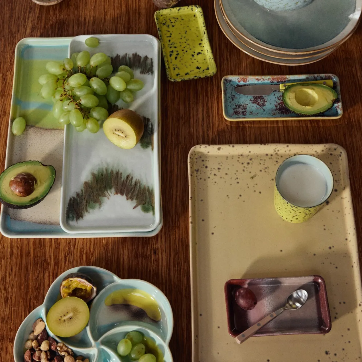 Servies 70's ceramics cake tray Tide