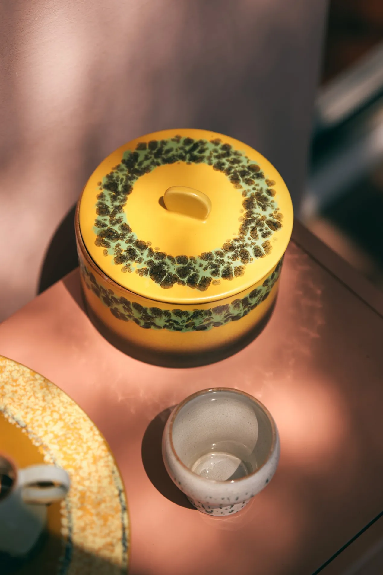 Servies 70's Ceramics Cookie voorraadpot Kelp