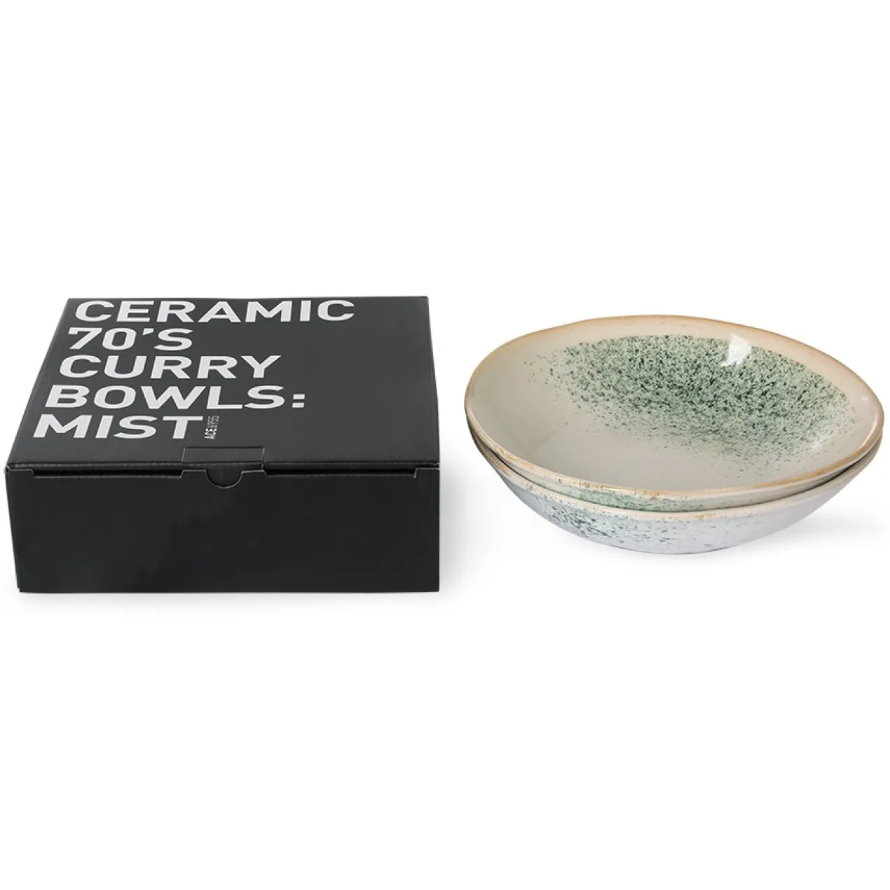 Servies 70's Ceramics Curry Bowls mist - set van 2