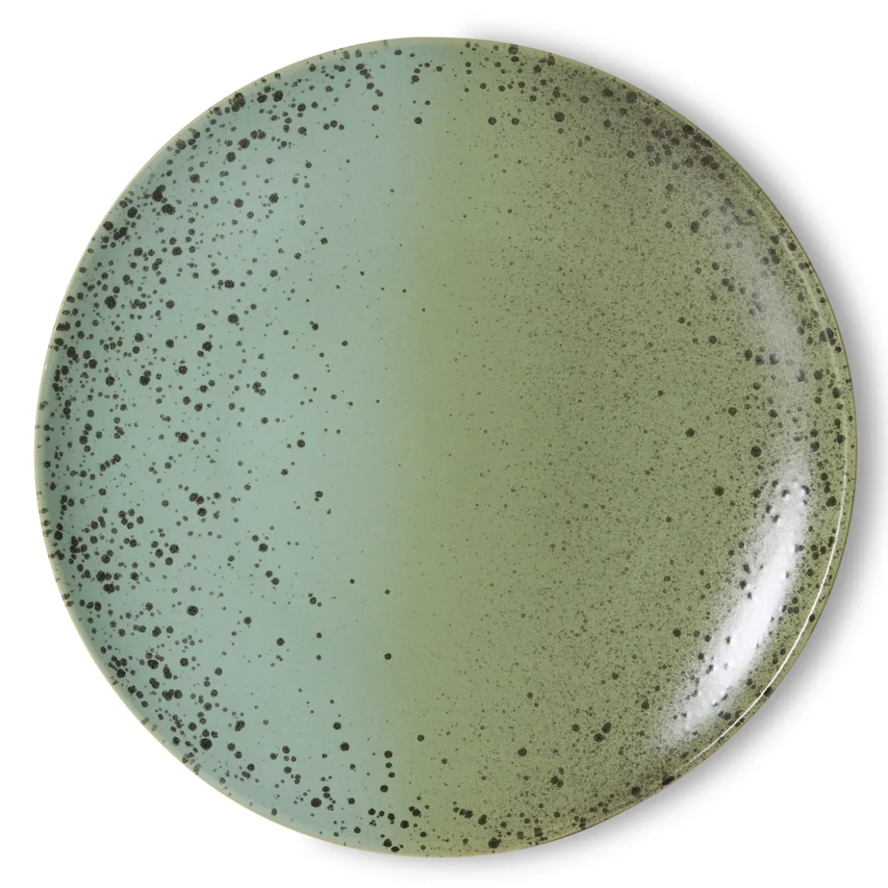 Servies 70's ceramics dinerbord Fleck - set van 2