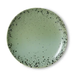 Servies 70's ceramics gebaksbordje fleck - set van 2