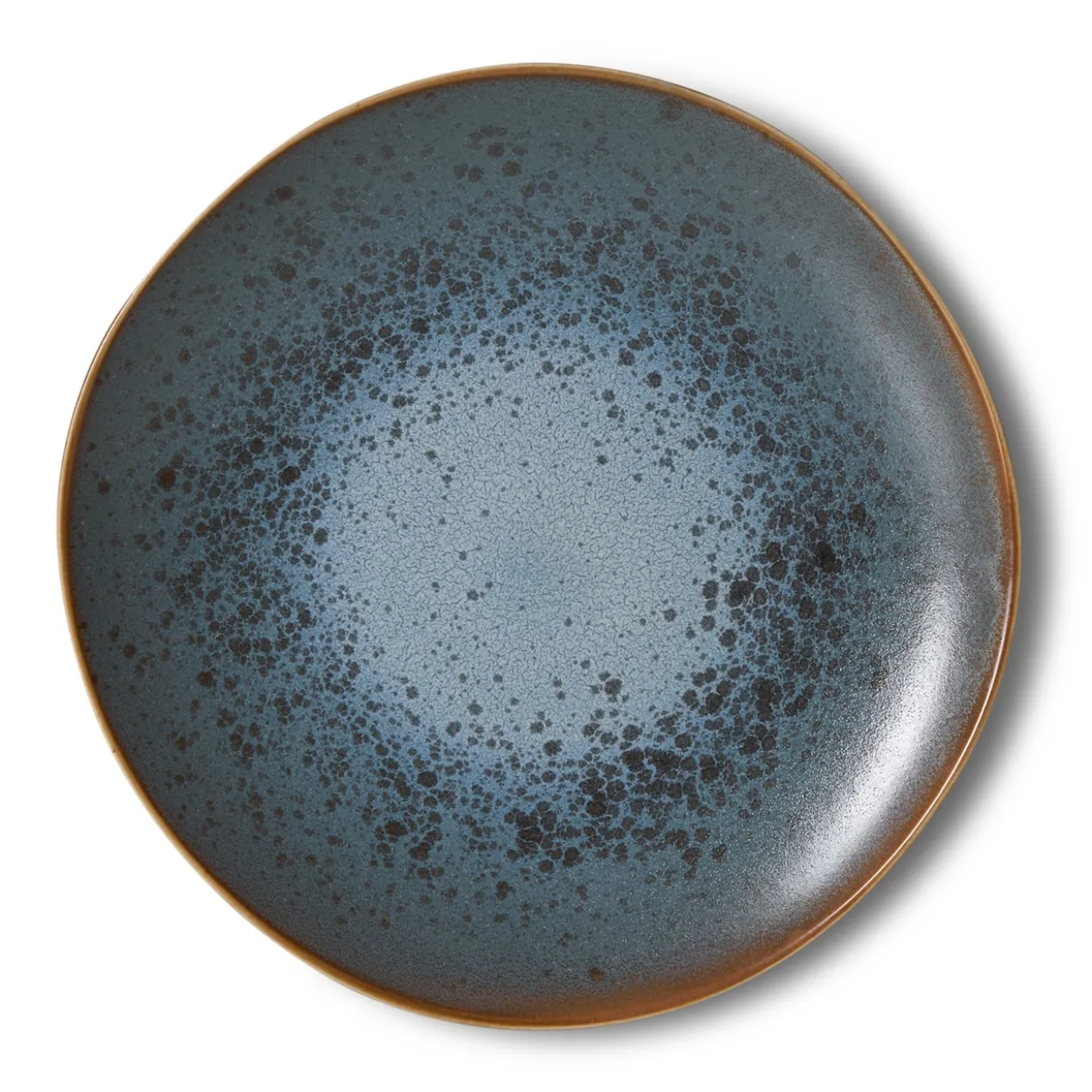 Servies 70's ceramics gebaksbordje mineral - set van 2