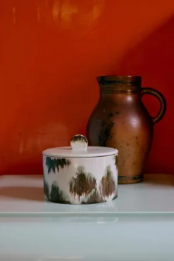 Servies 70's Ceramics koektrommel tide