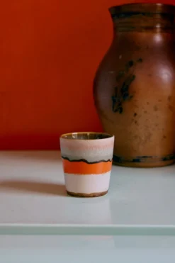 Servies 70's Ceramics koffie mok Surreal - set van 6
