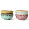 Servies 70's Ceramics kom modernist XS - set van 4