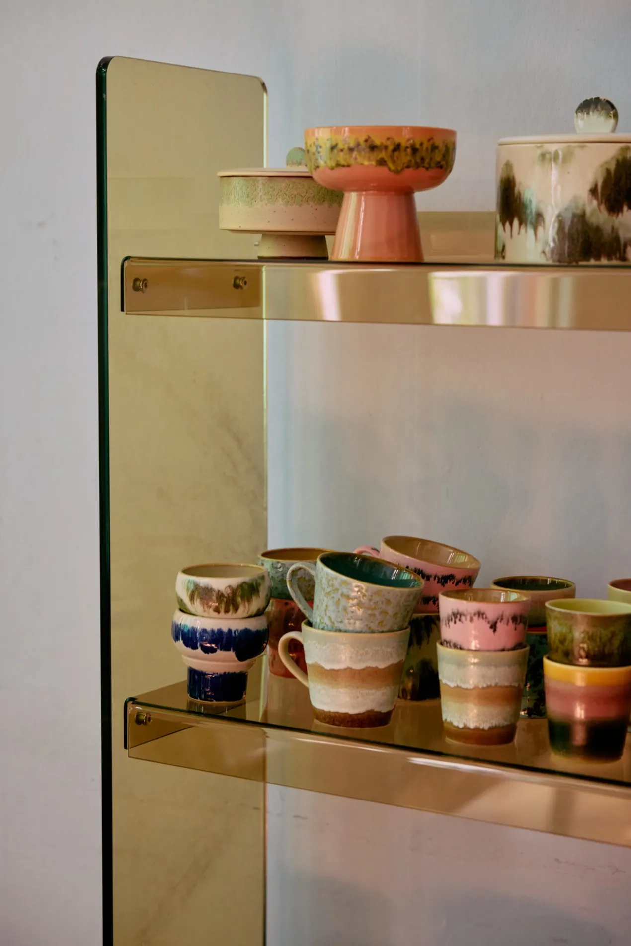 Servies 70's Ceramics Lungo mok Symbolist - set van 2