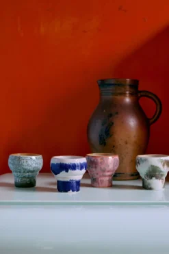 Servies 70's Ceramics Lungo mok Symbolist - set van 2