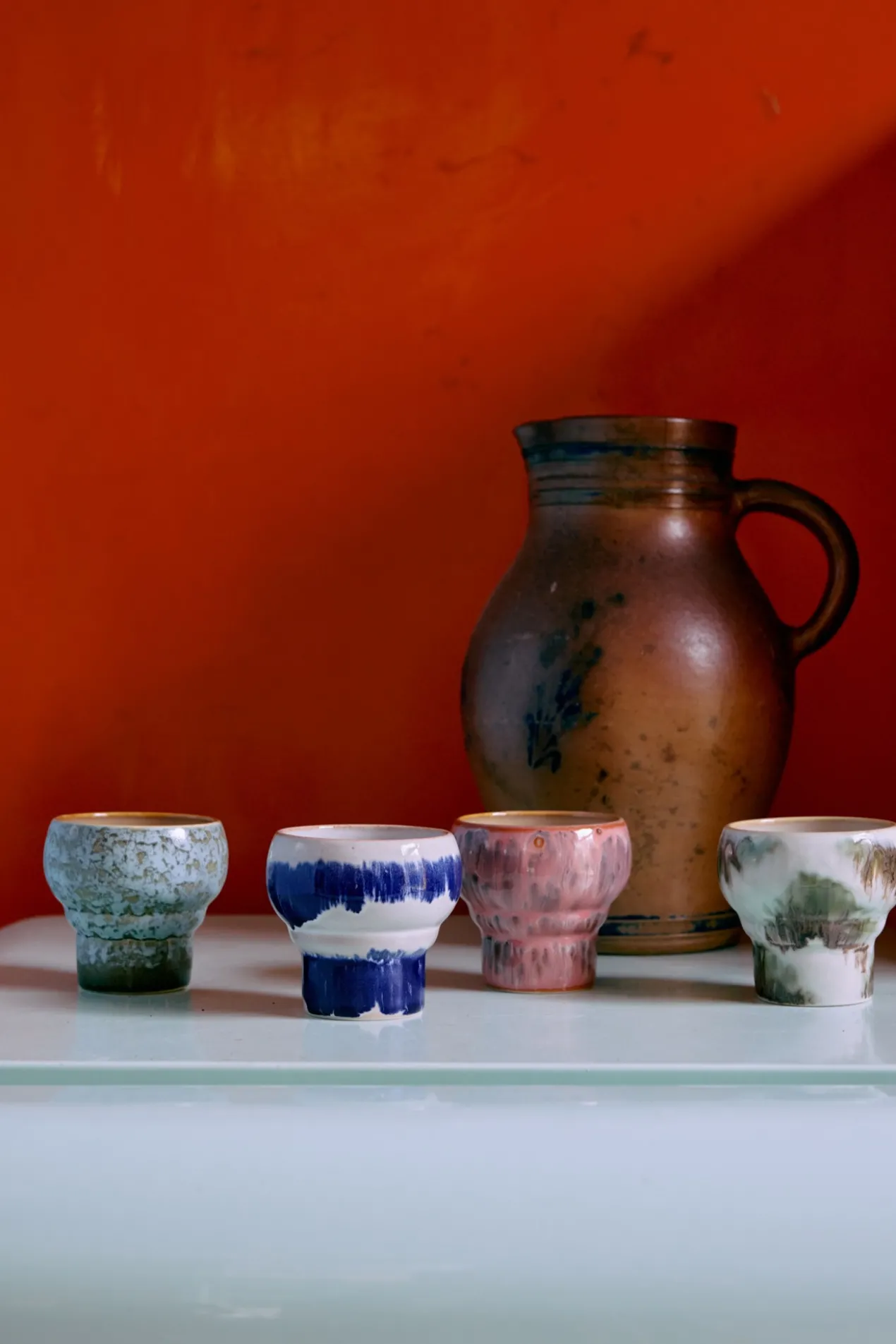 Servies 70's Ceramics Lungo mok Symbolist - set van 2