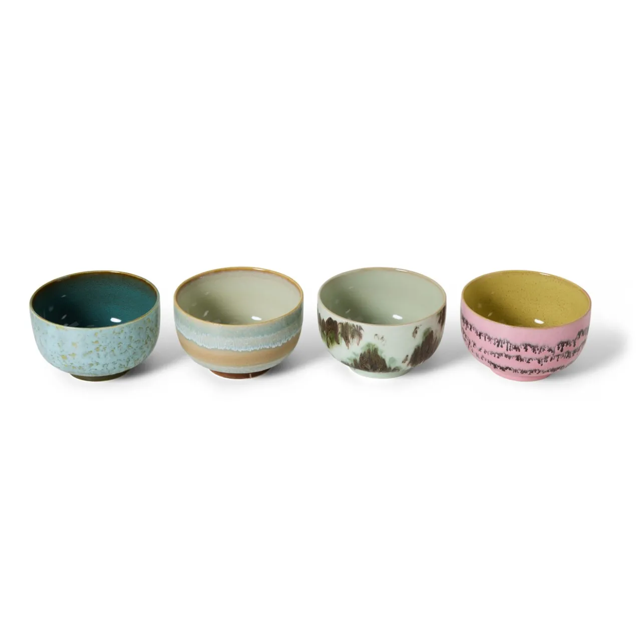 Servies 70's Ceramics noodle kom Dada Ø13,5 - set van 4