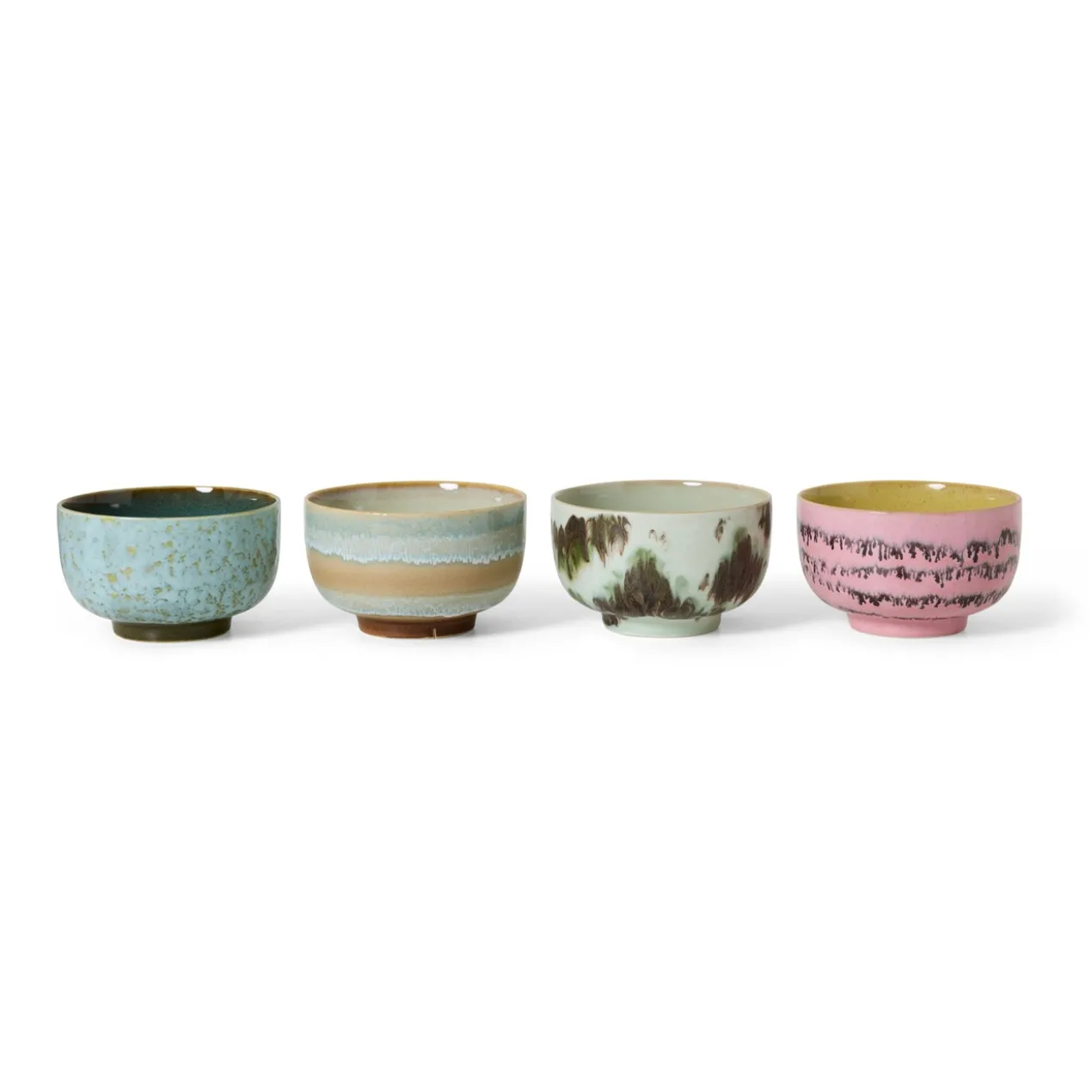 Servies 70's Ceramics noodle kom Dada Ø13,5 - set van 4