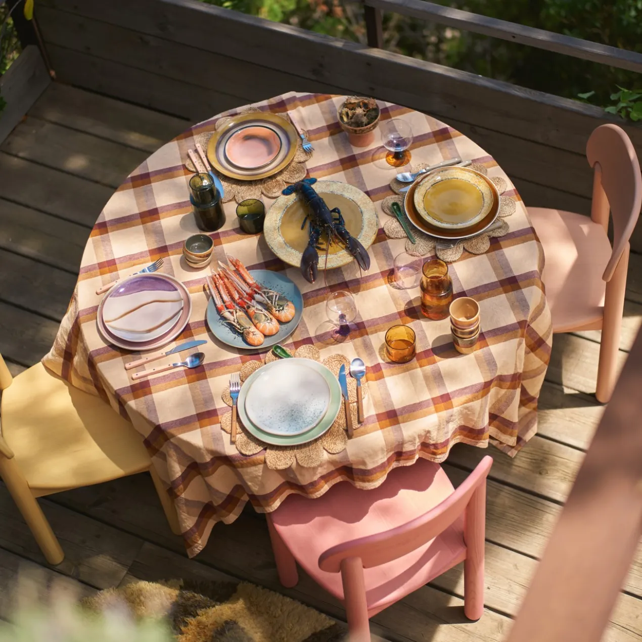 Servies 70's Ceramics Ontbijtbord paradise - set van 2