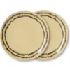 Servies 70's ceramics ontbijtbord vanilla - set van 2