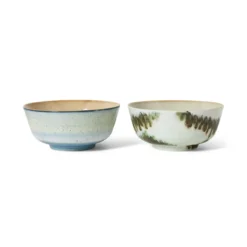 Servies 70's Ceramics ramen kom Minimalist Ø19 - set van 2