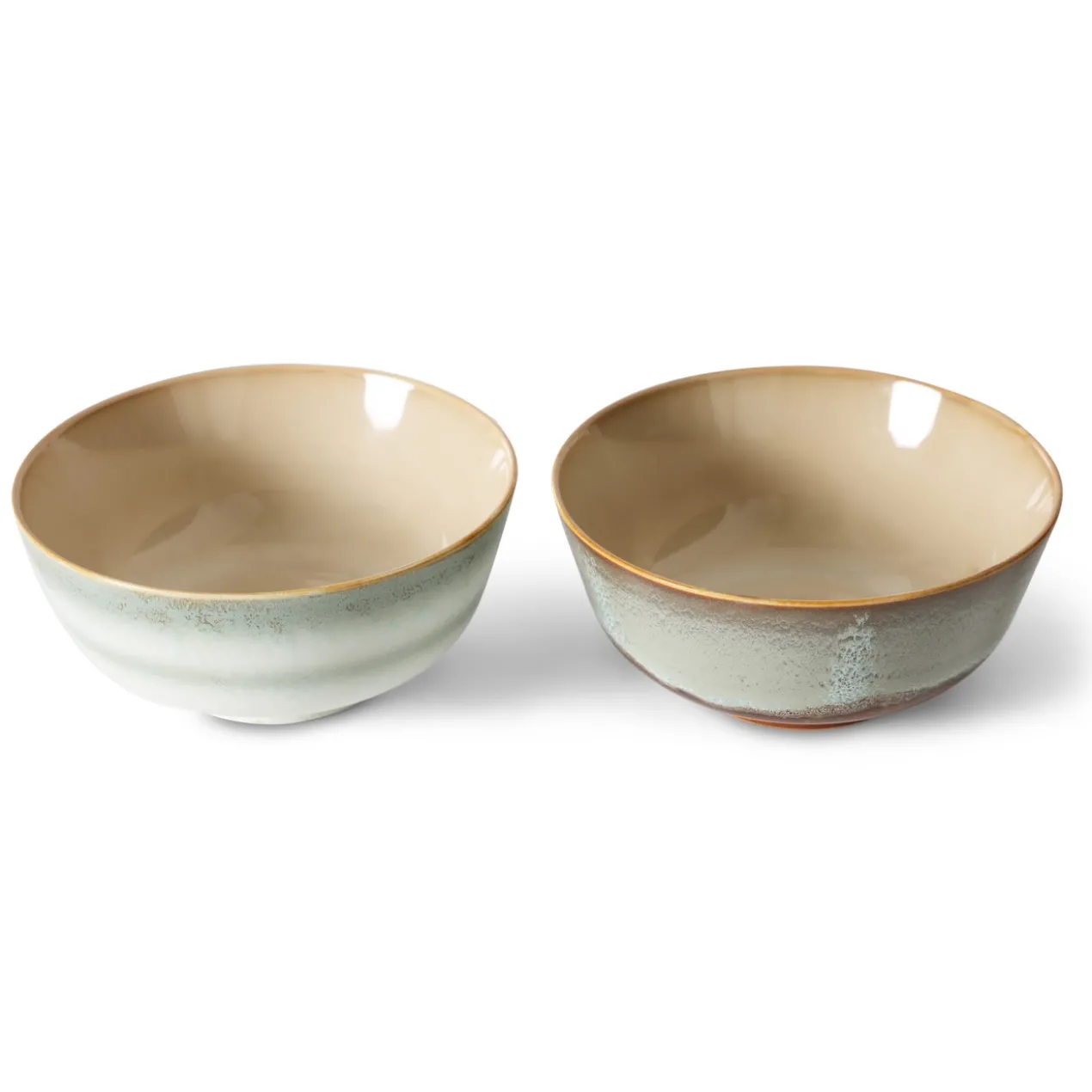 Servies 70's Ceramics ramen schaal Verge - set van 2