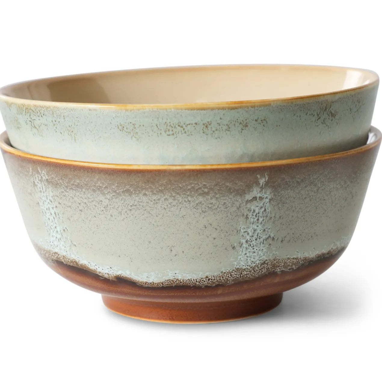 Servies 70's Ceramics ramen schaal Verge - set van 2