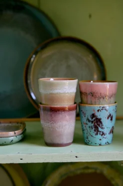 Servies 70's Ceramics ristretto mok Futurism - set van 4