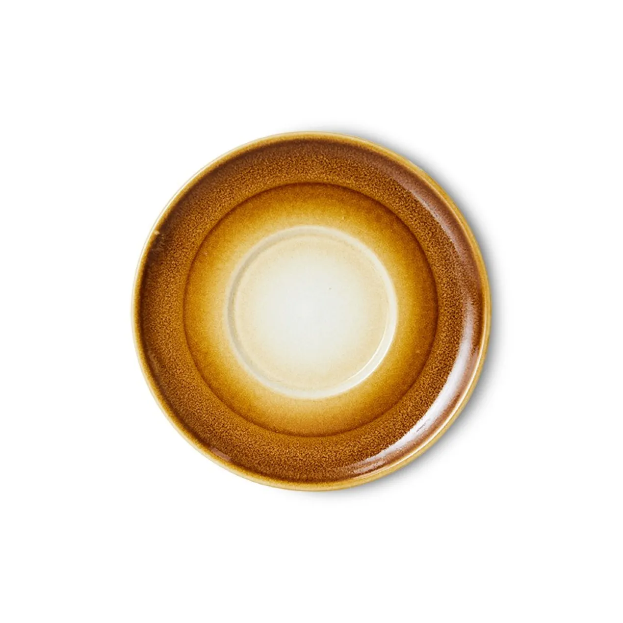 Servies 70's Ceramics saucers Big Sur