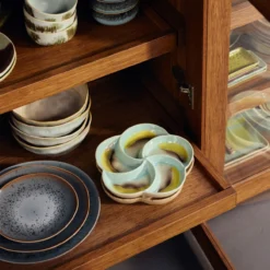 Servies 70's ceramics snack tray Glint