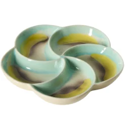 Servies 70's ceramics snack tray Glint