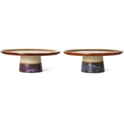 Servies 70's Ceramics taartplateau Plateau M Orbit