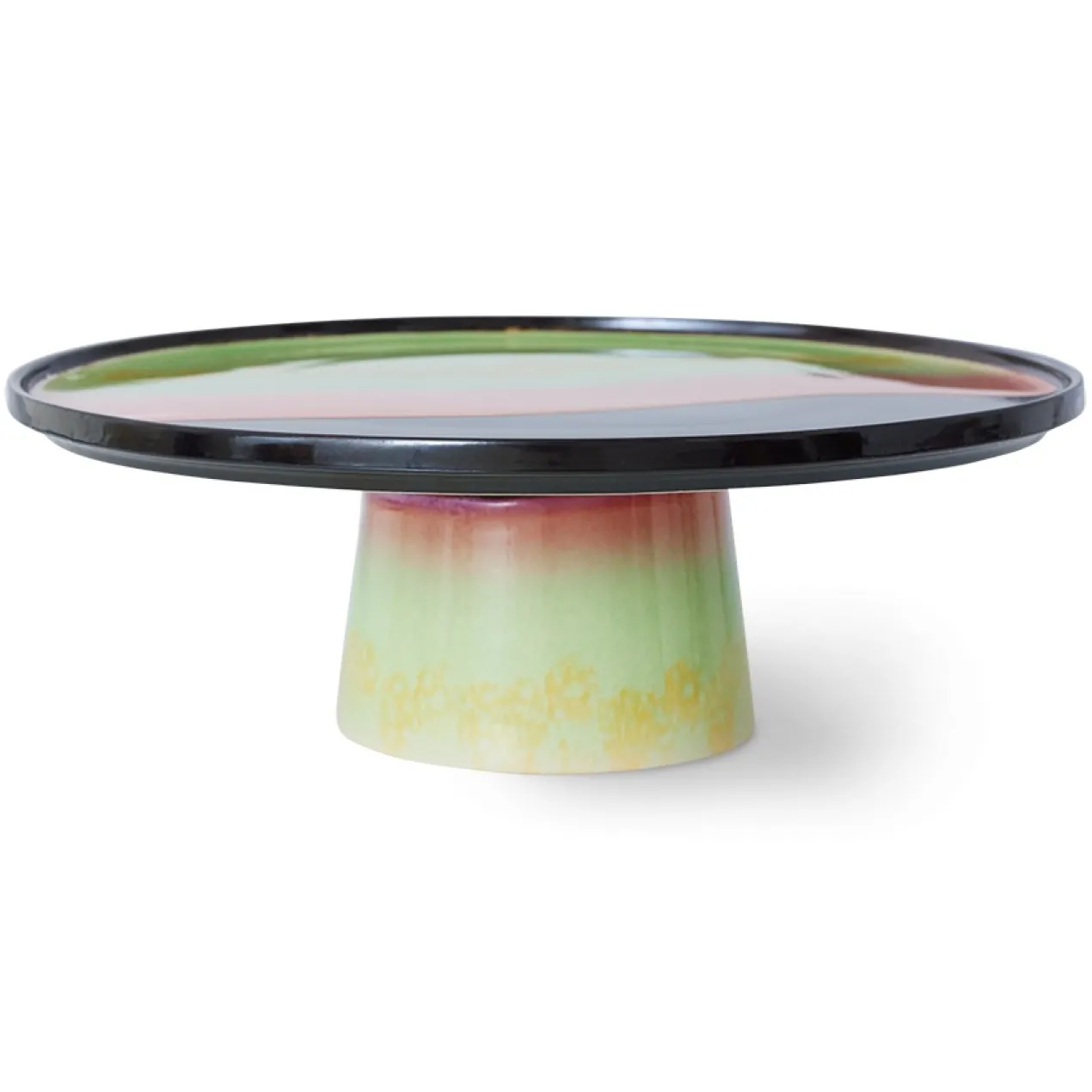 Servies 70's Ceramics taartplateau M Licorice