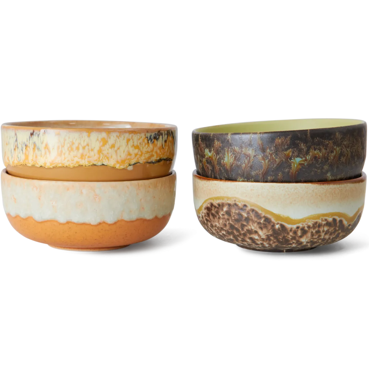 Servies 70's Ceramics Tapas Bowl drift - set van 4