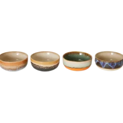 Servies 70's Ceramics Tapas Bowl Crystal - set van 4