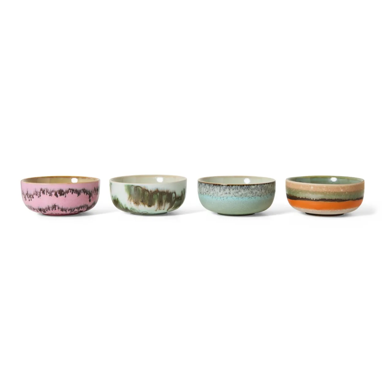 Servies 70's Ceramics tapas schaal Renaissance - set van 4