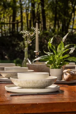 Serviesset Dreamy Ivory & Limestone Valley - 2 personen