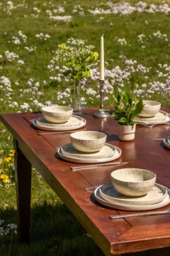 Serviesset Dreamy Ivory & Limestone Valley - 2 personen