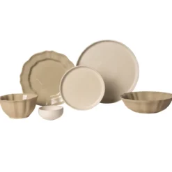 Serviesset Dreamy Ivory & Wild Olive - 2 personen