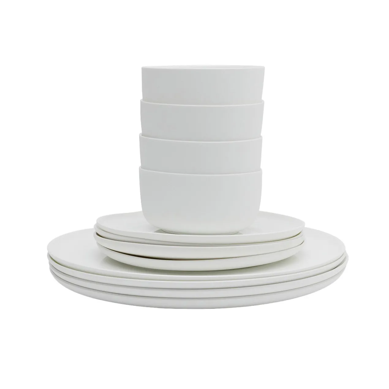 Servies White Base - set van 12