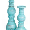 Set houten kandelaren Tangan celeste