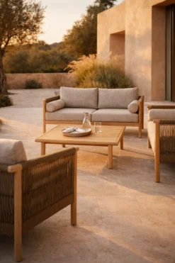 Set outdoor sofa oasis + coffee table