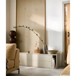 Settle down tv meubel 200 cm grenen dust [fsc]
