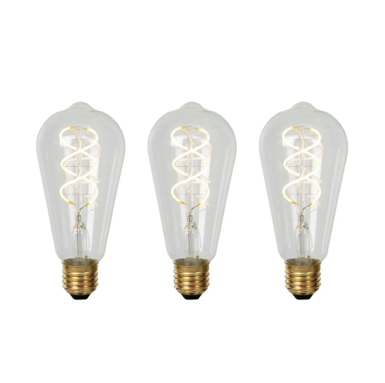 SET - 3X EDISON SPIRAAL HELDER
