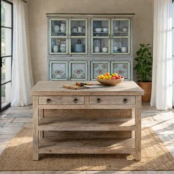 Shray - Mangohouten Consoletafel White Wash