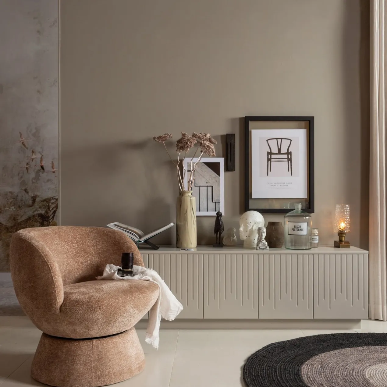 Shuffle draaifauteuil naturel