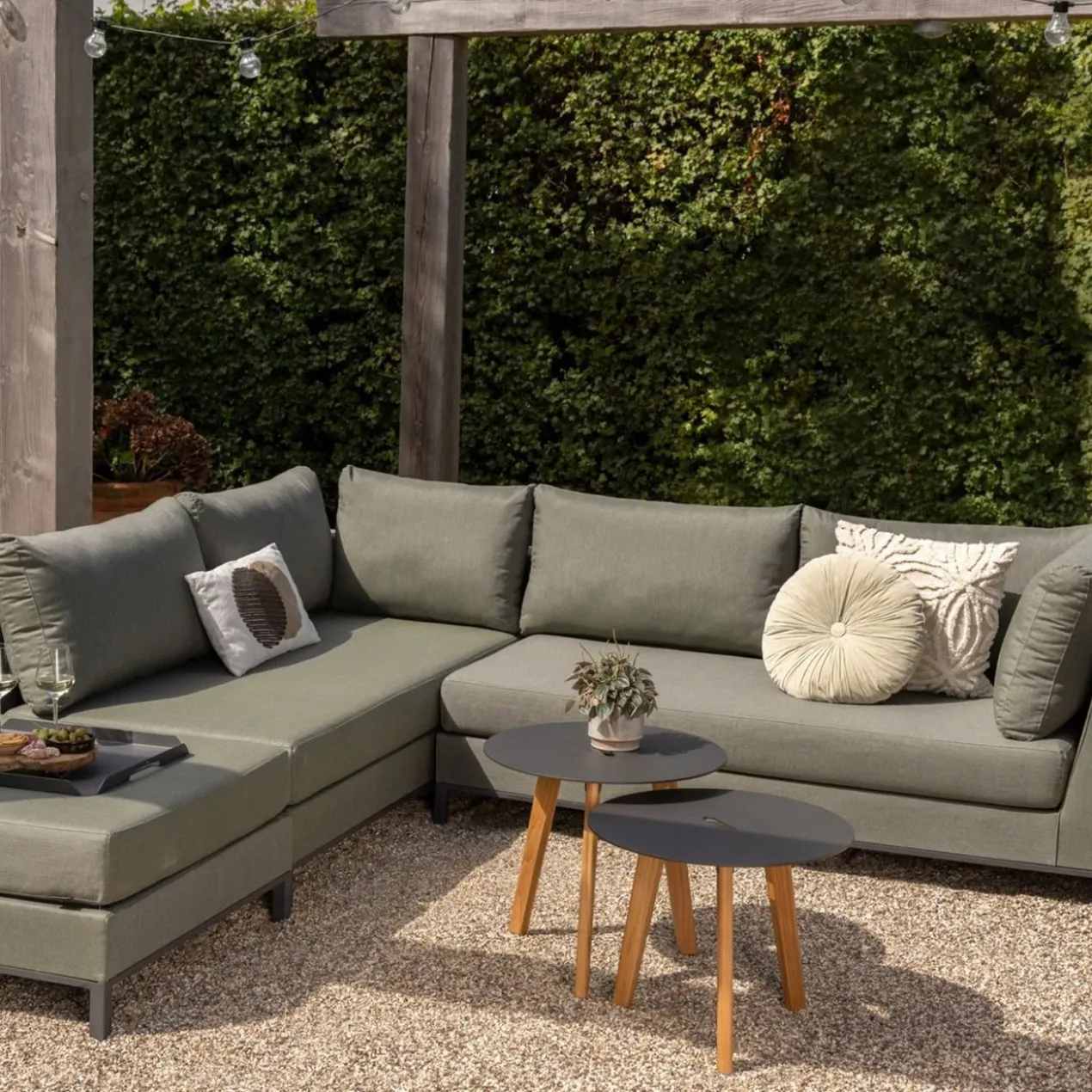 Sicilie tuin loungeset links groen