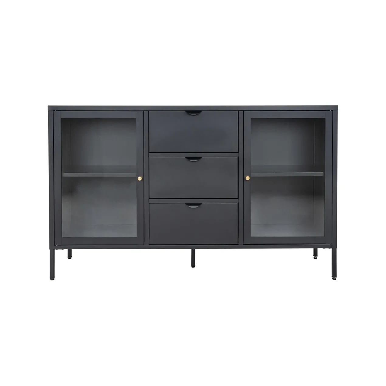 Sideboard James metaal Zwart