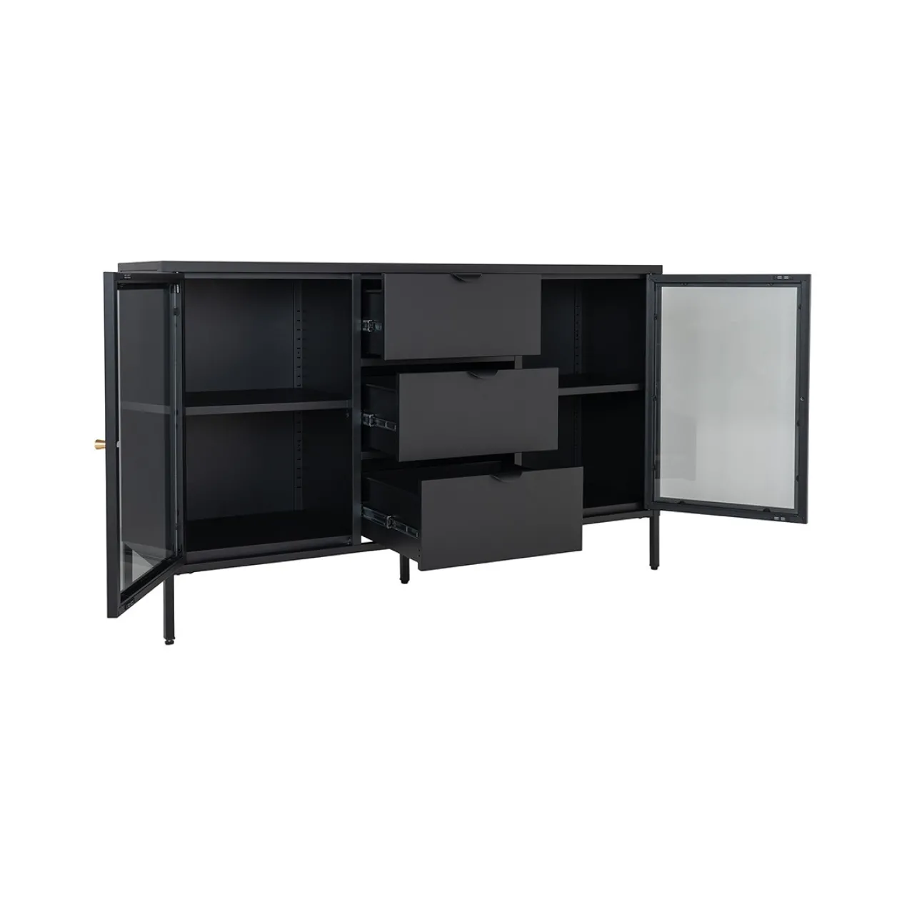 Sideboard James metaal Zwart