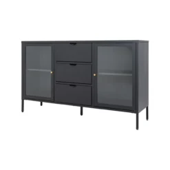 Sideboard James metaal Zwart