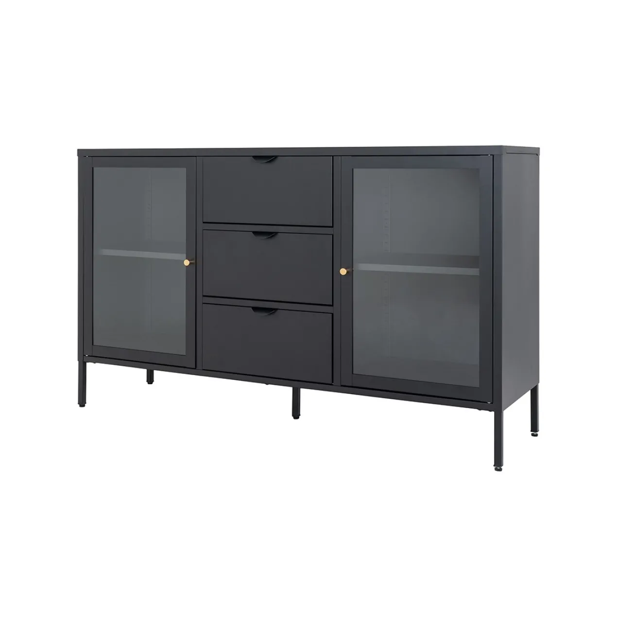 Sideboard James metaal Zwart