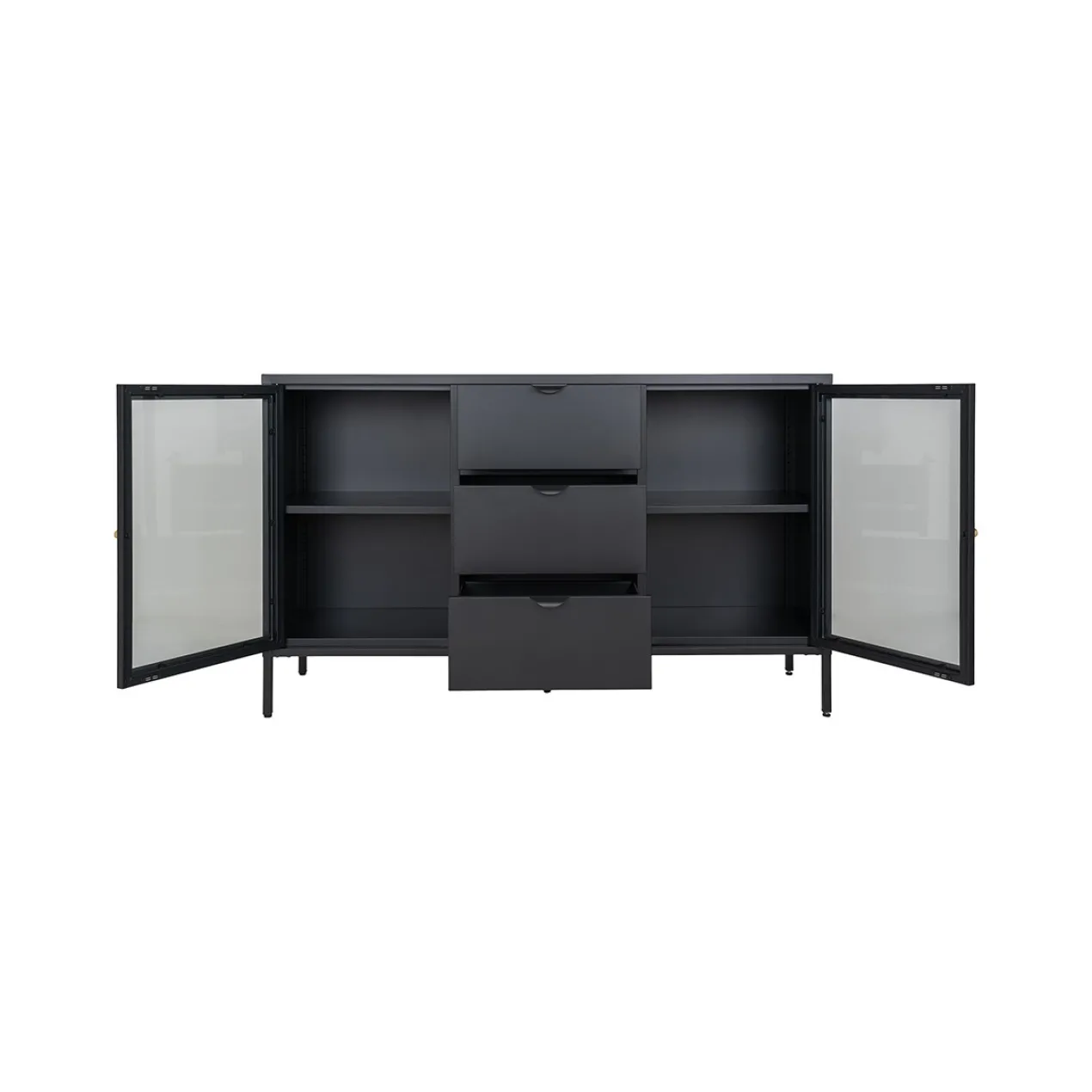 Sideboard James metaal Zwart