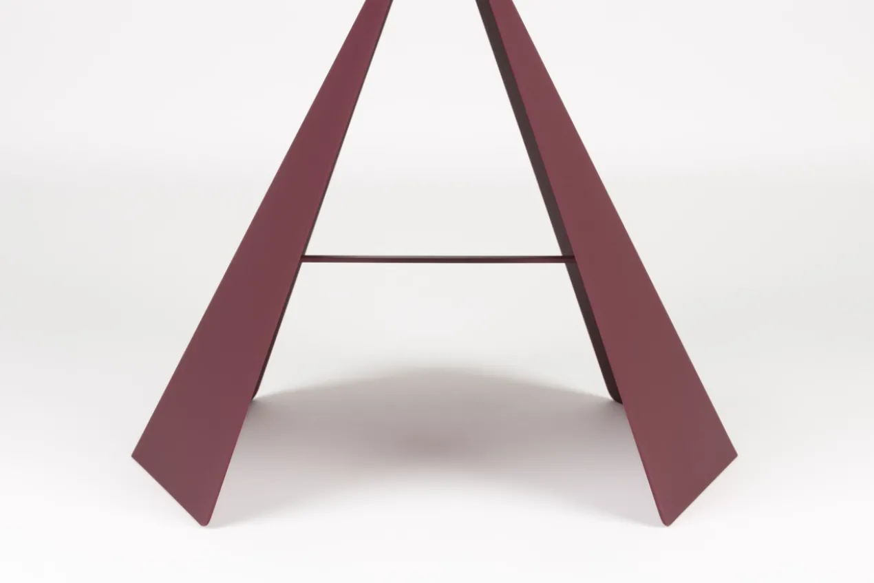 Side table foldy marsala