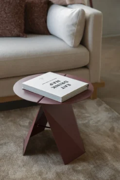 Side table foldy marsala