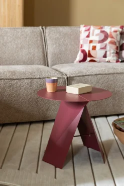 Side table foldy marsala