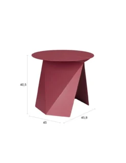 Side table foldy marsala